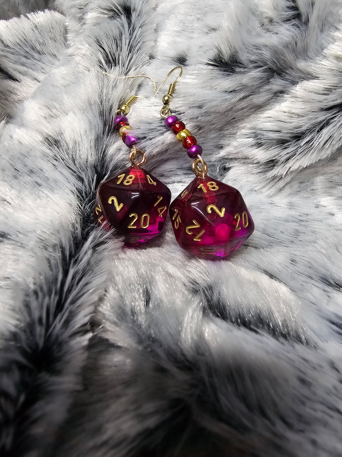 Semi Translucent Red and Purple