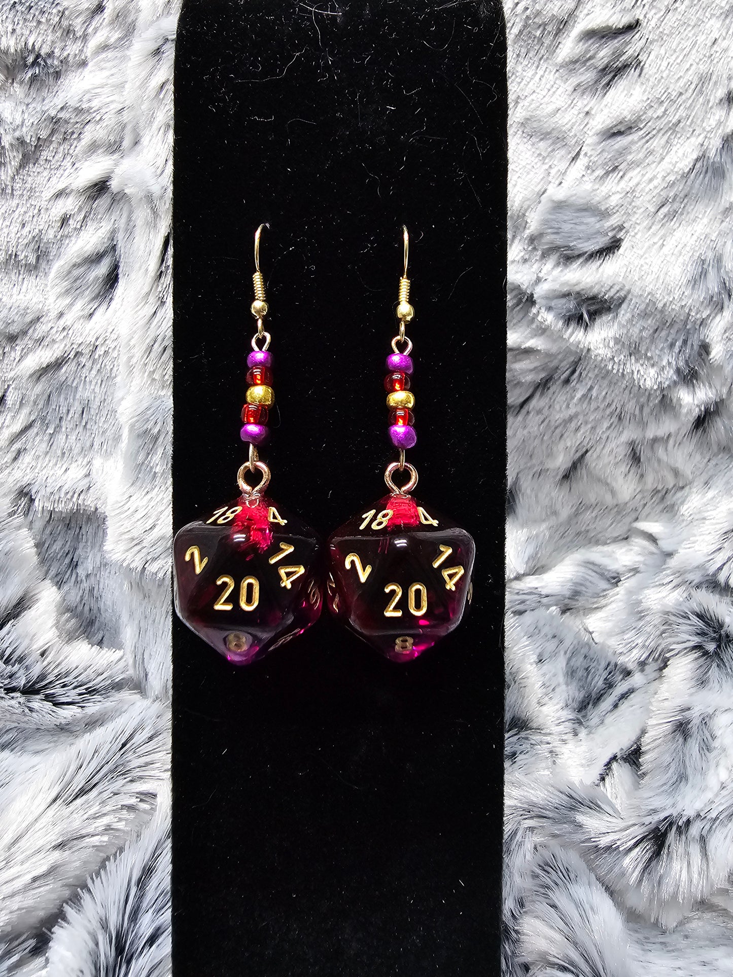 Semi Translucent Red and Purple
