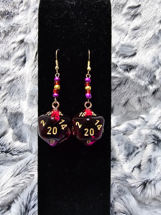 Semi Translucent Red and Purple