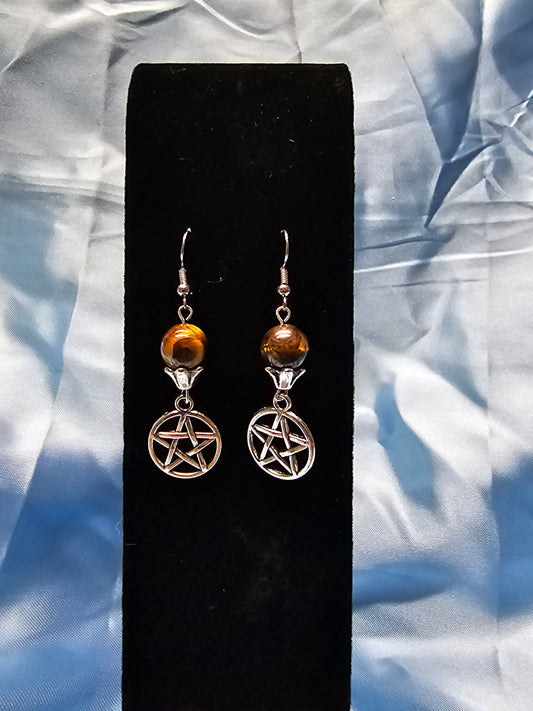 Tigers Eye Earrings